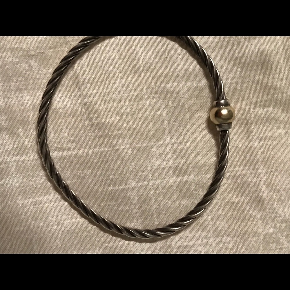 Cape Cod silver and  gold bracelet